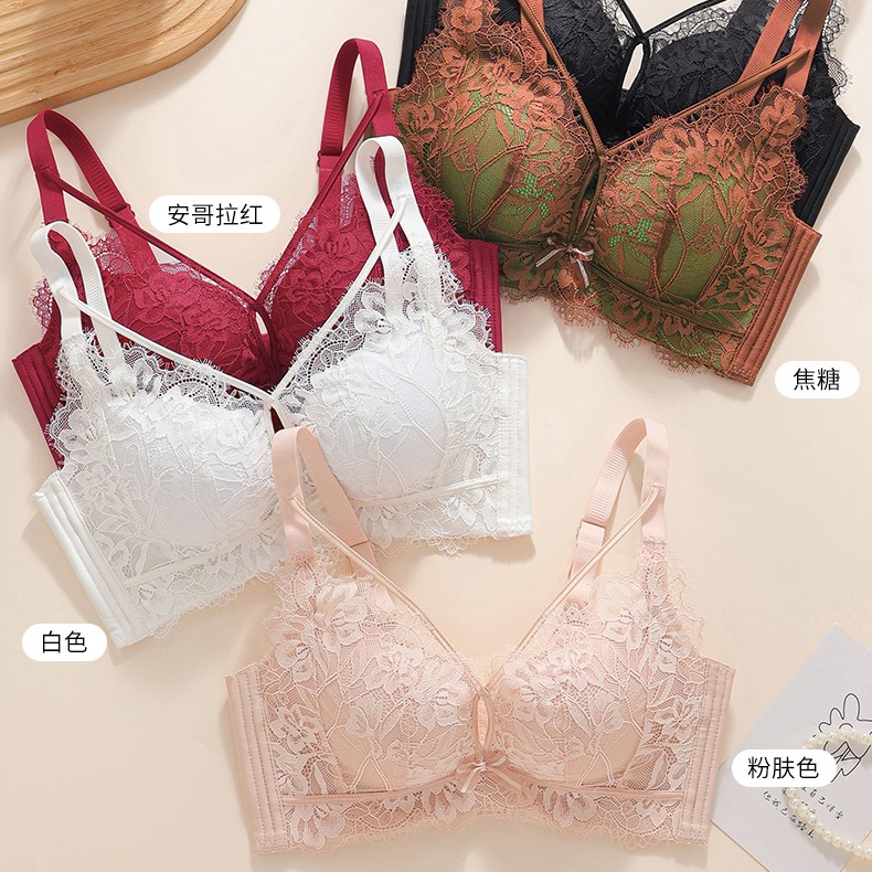 9903小胸显大加厚4cm无钢圈调整型上托聚拢收副乳文胸