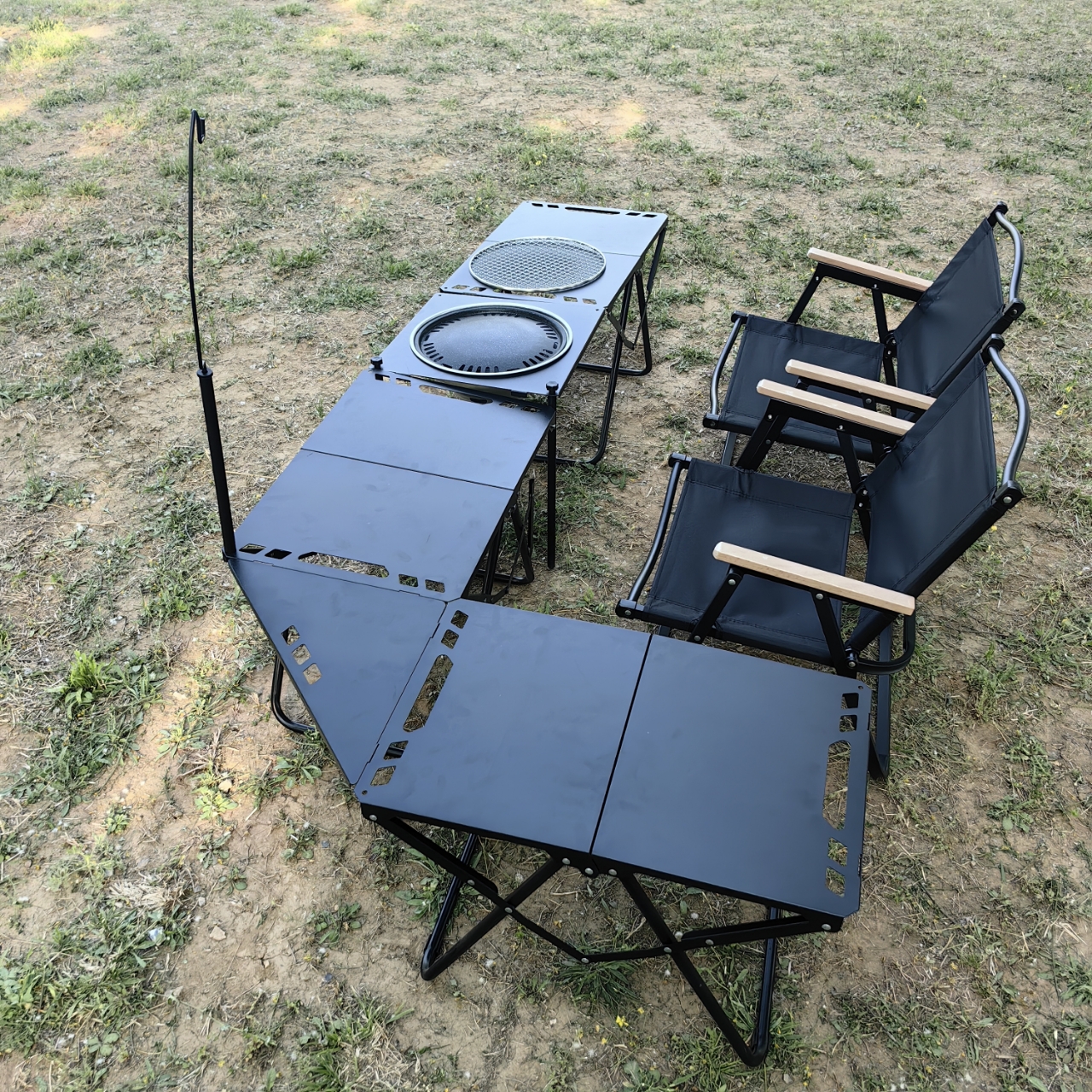 一秒折叠户外多功能战术桌超强承重碳钢材质自由扩展桌茶几