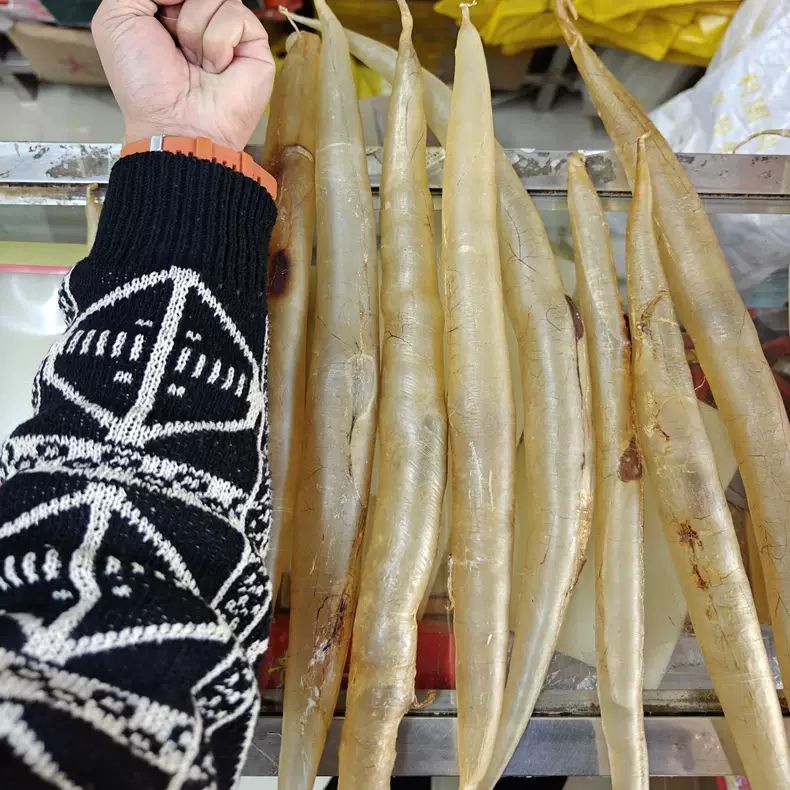 10-12头超大号鳗鱼胶深海野生鳗鱼胶花胶足干货黑黄门鳗鱼膘鱼肚