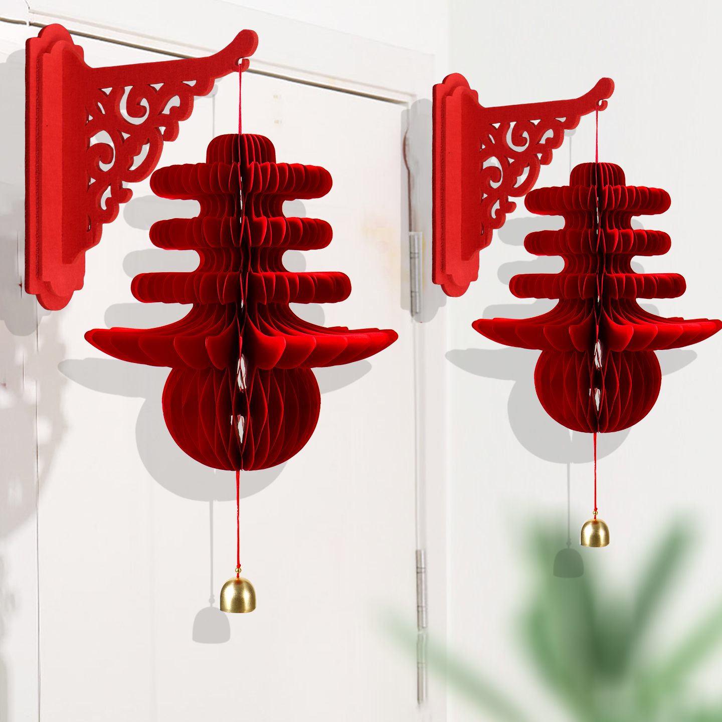 2026马年装饰用品壁挂灯笼挂饰新年客厅场景氛围布置春节春字挂件