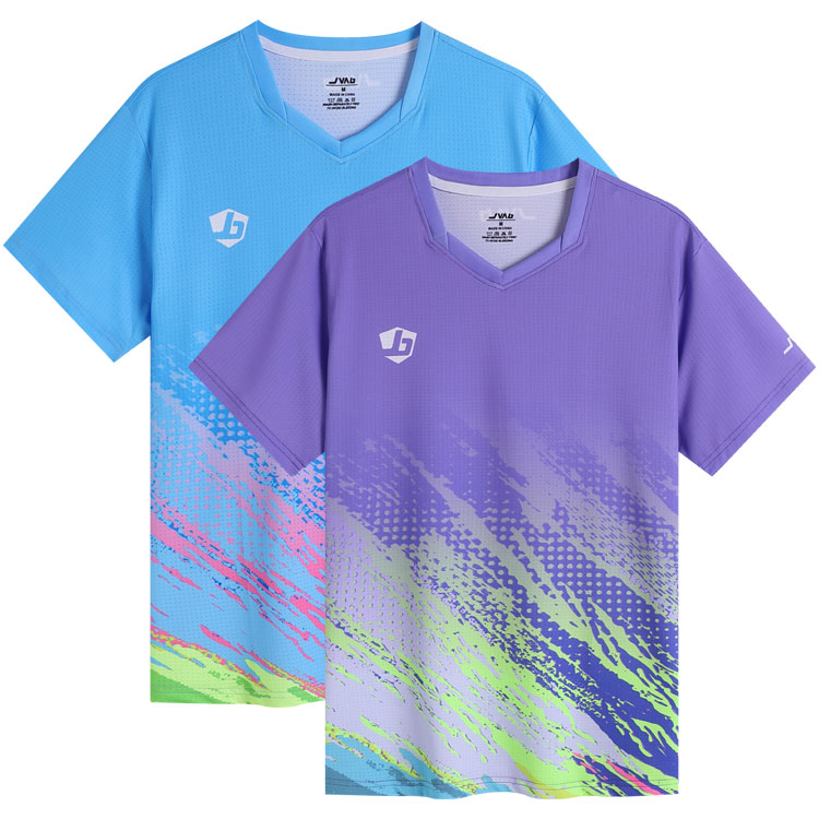 君博运动速干吸汗乒乓球服透气女士大赛服短袖男士训练上衣夏季