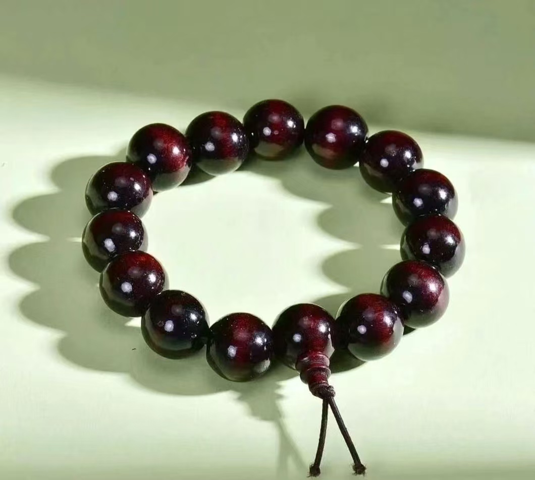 木质佛珠男士木头手串家居饰品摆件