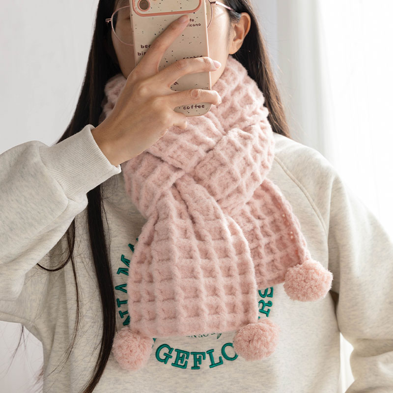 手工diy钩织华夫格围巾材料包云朵绵绵慕丝线新手礼物送女友