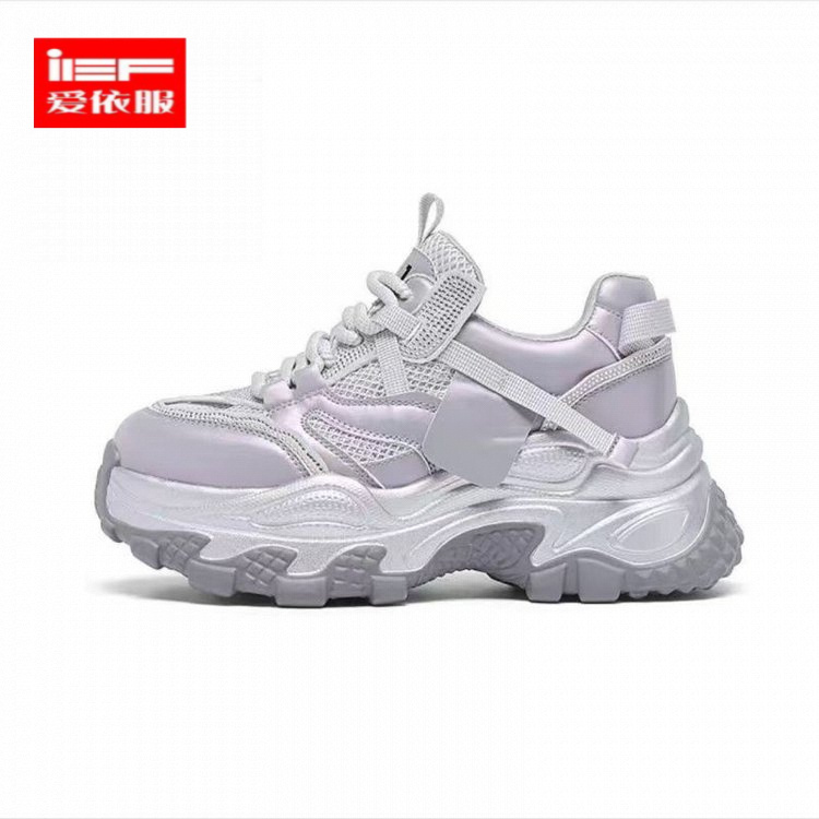 IEF/爱依服【2025超火】老爹鞋透气夏季百搭运动鞋爆款厚底女鞋子时