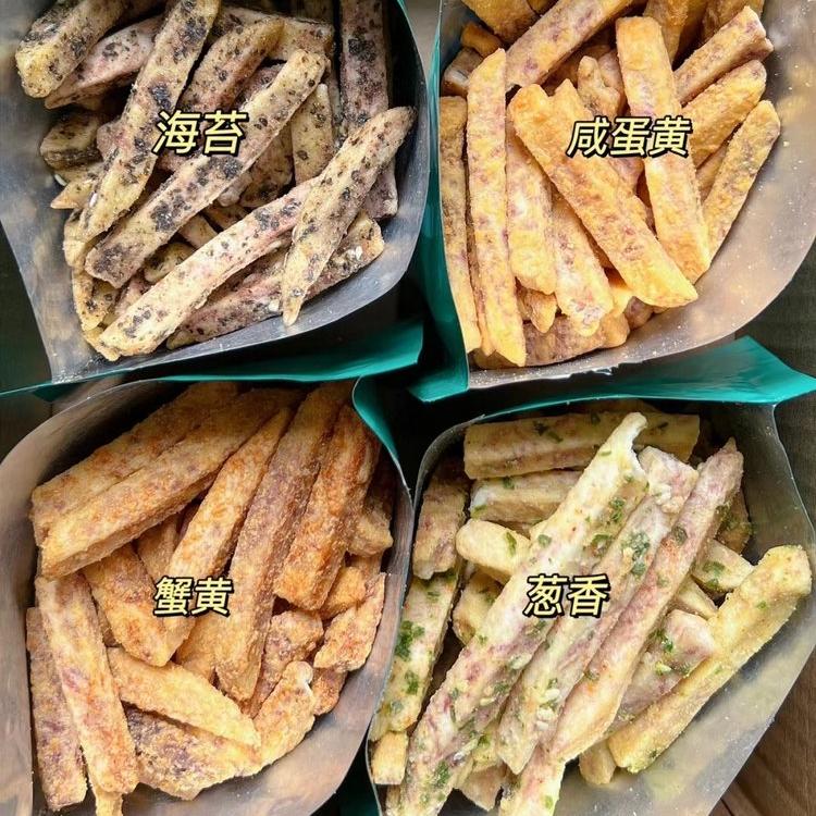 脆味园芋头条100g*3包咸香酥脆独立包装蟹黄薯条儿童追剧休闲零食