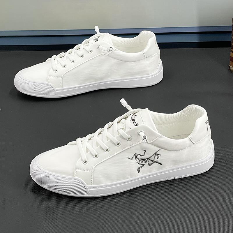 【香港QXWB&Shoes官方正品】男鞋透气帆布鞋低帮休闲小白鞋潮流板鞋