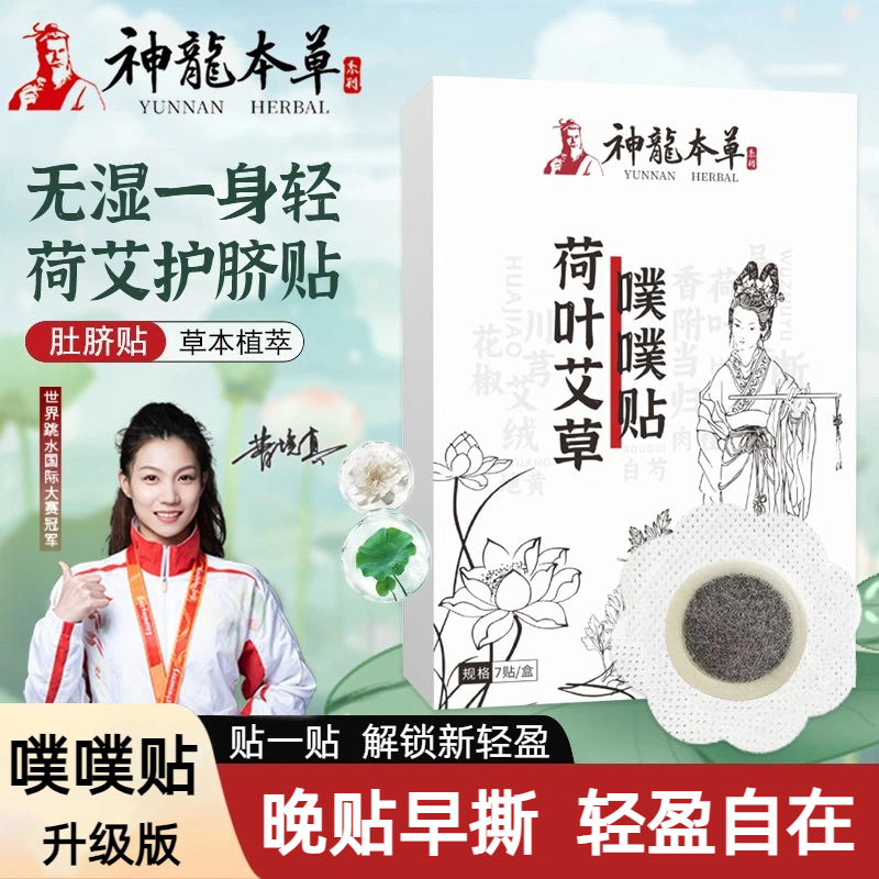【南怀瑾配方升级】官方品牌神龙本草噗噗贴肚脐艾脐贴穴位贴腰腹贴