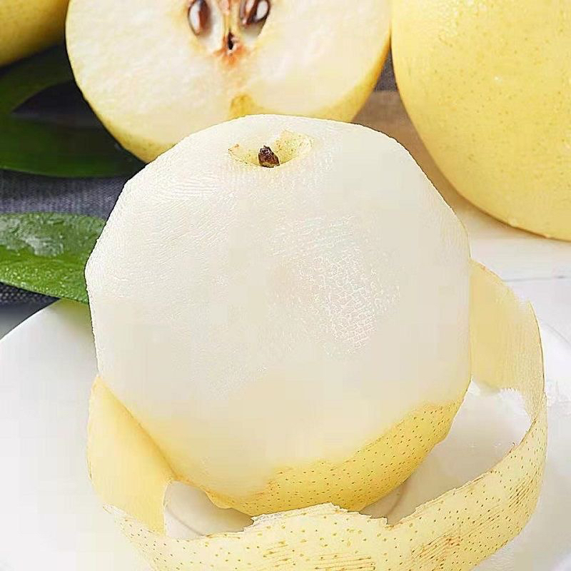 皇冠梨现摘现发新鲜直达脆甜多汁当季水果河北皇冠梨带箱5斤装