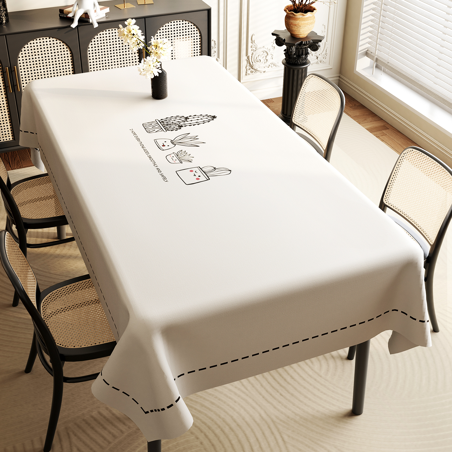 2026新款布艺餐桌桌布防水防油免洗pvc轻奢高级感长方形茶几台布