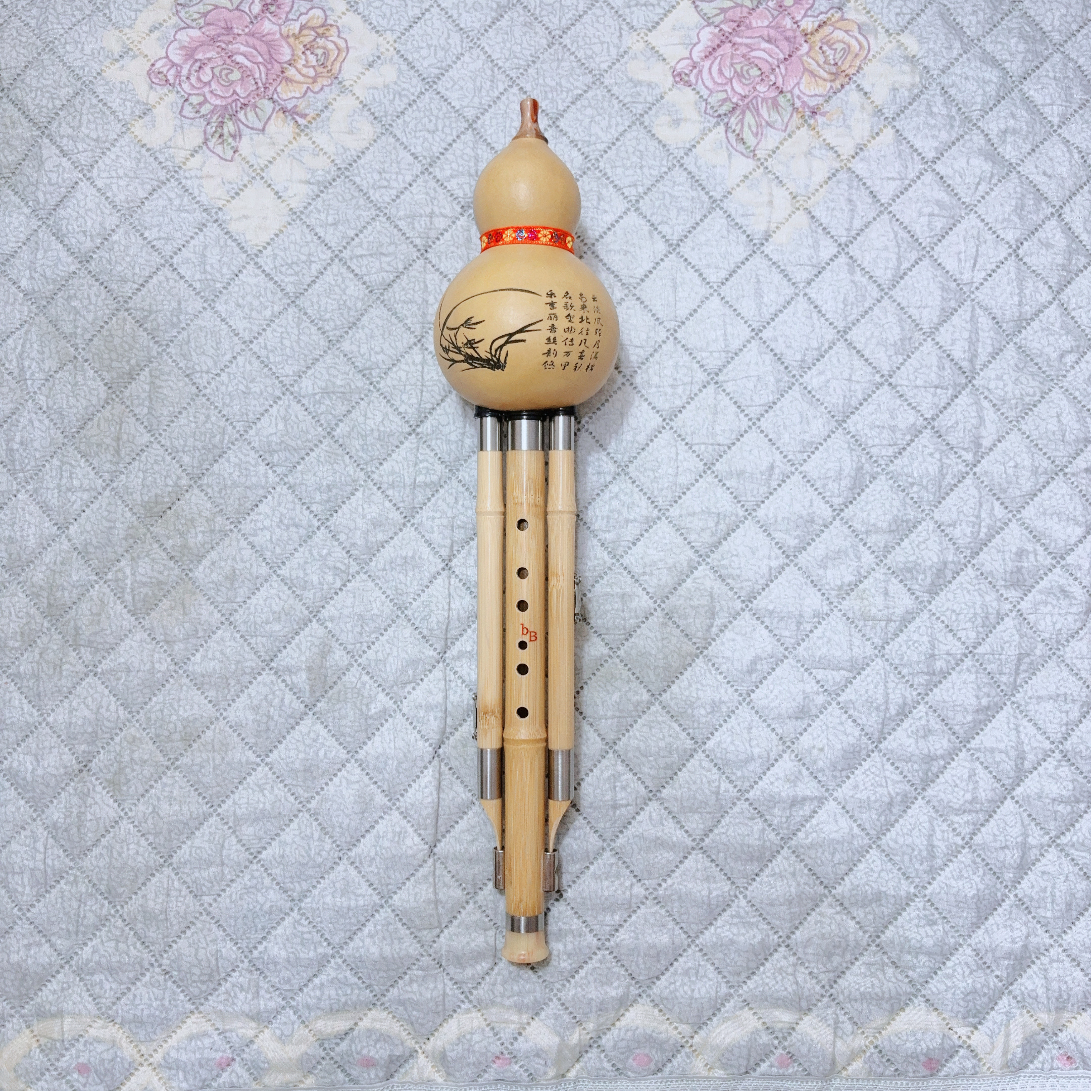金丝楠竹七孔梅花扣葫芦丝 专业演奏级葫芦丝(王老师精选)