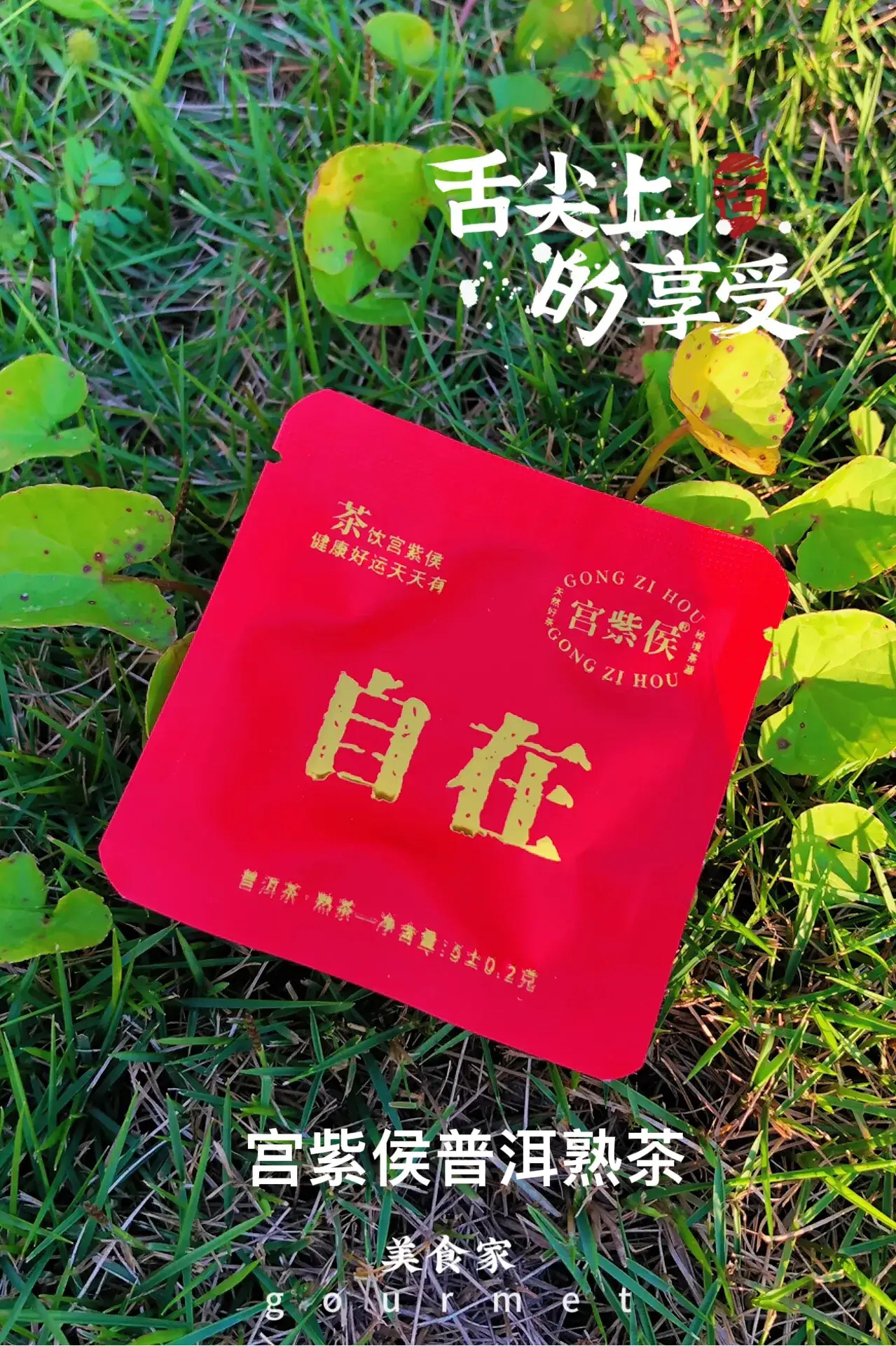 宫紫侯自在心形熟茶小饼精选原料匠心发酵口感醇厚设计方便舒适