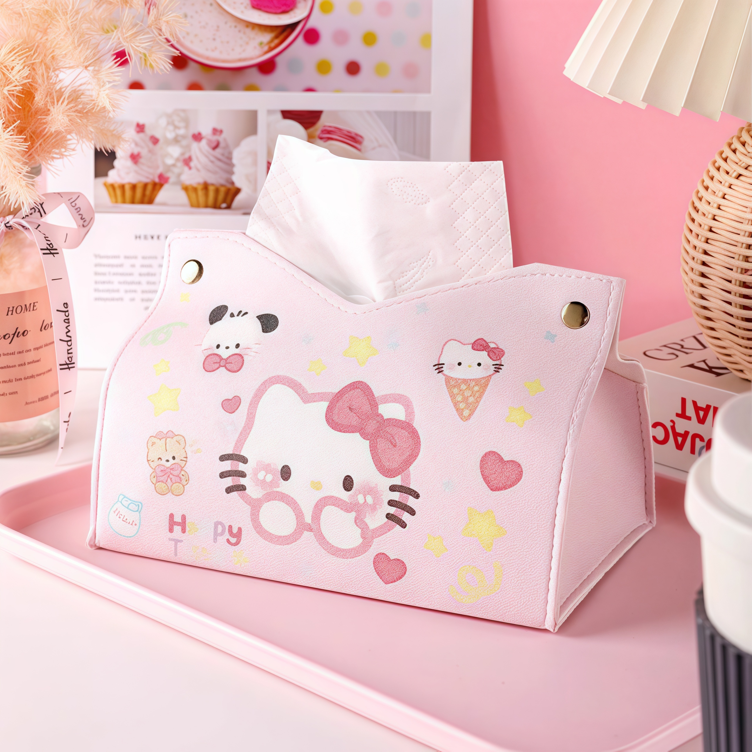 ins风卡通纸巾盒可爱露比抽纸盒家用客厅桌面家庭日用必备品百货