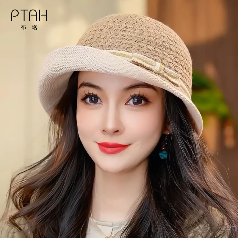 【苎麻遮阳帽】布塔苎麻草帽时尚百搭春夏秋遮阳帽出游太阳帽PT8005