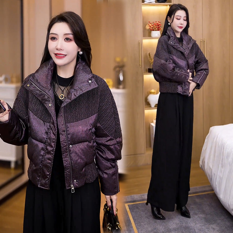 时尚短款棉服外套女2025秋冬新款洋气减龄显瘦棉衣百搭保暖棉袄子