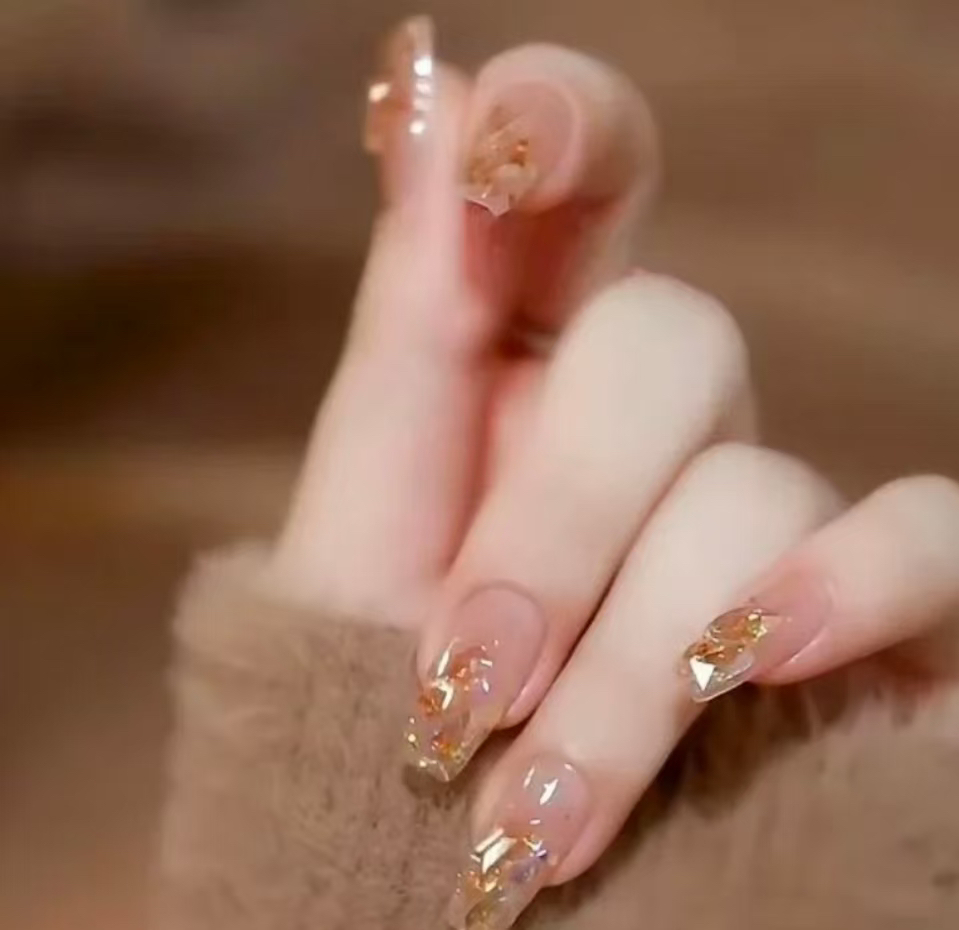 【浪漫深秋】瑞澜精品极光碎钻温精灵百搭纯手工穿戴甲