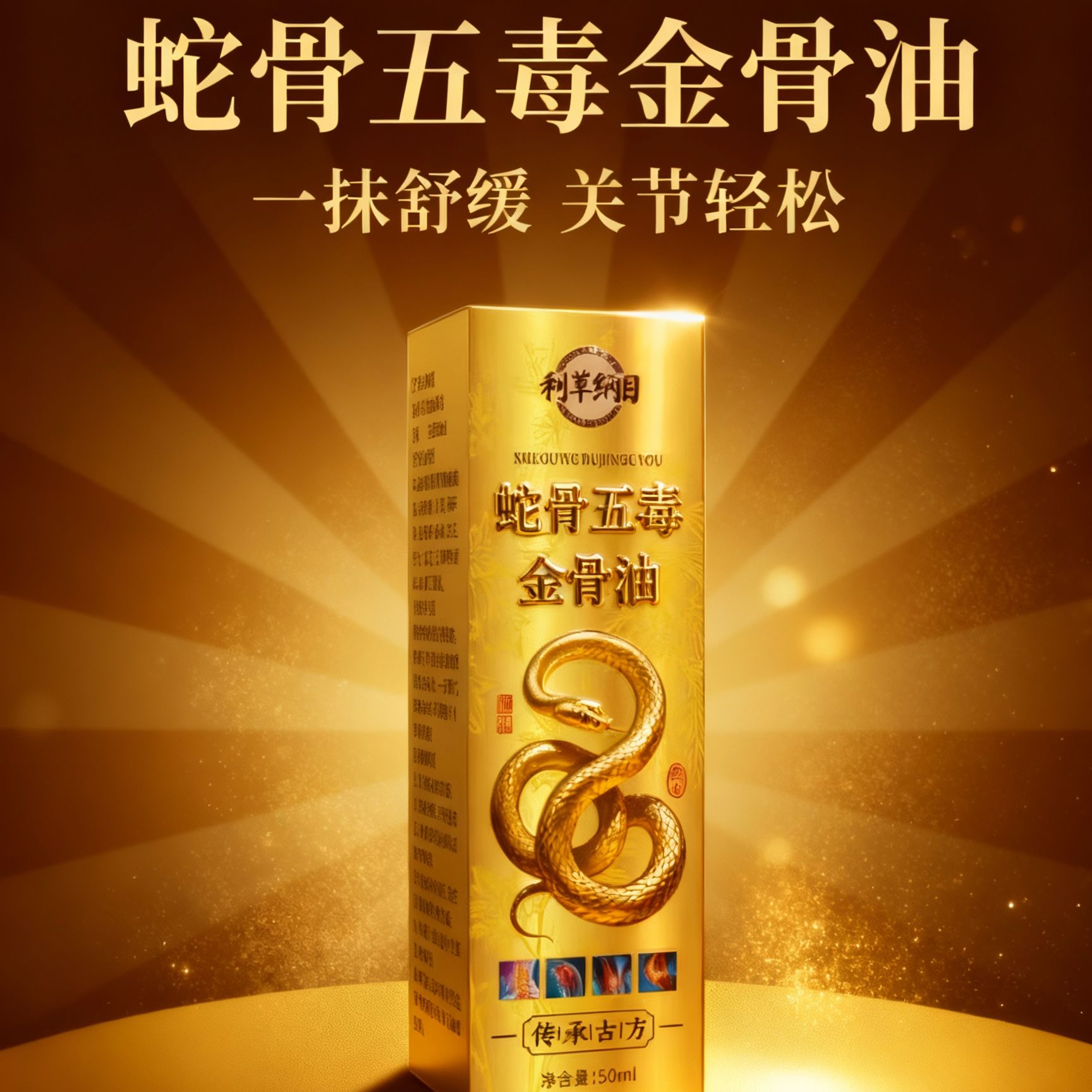 【正品推荐】蛇骨五毒金骨油肩颈腰背通肩颈养护舒缓滋养五毒透骨液