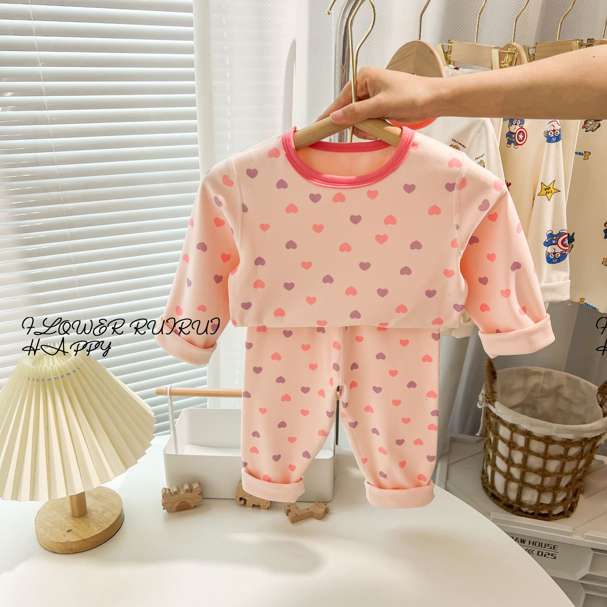 家居服套装德绒A类280g保暖卡通可爱风儿童休闲风童装宝宝