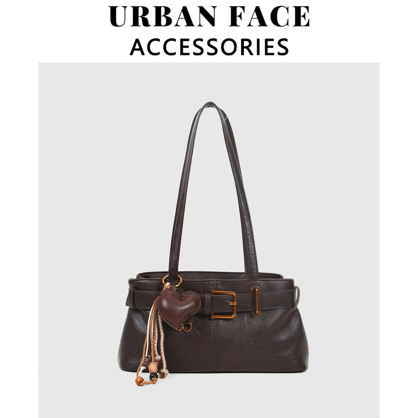 URBAN FACE高级感复古大容量单肩腋下包女2025秋冬新款上班通勤包