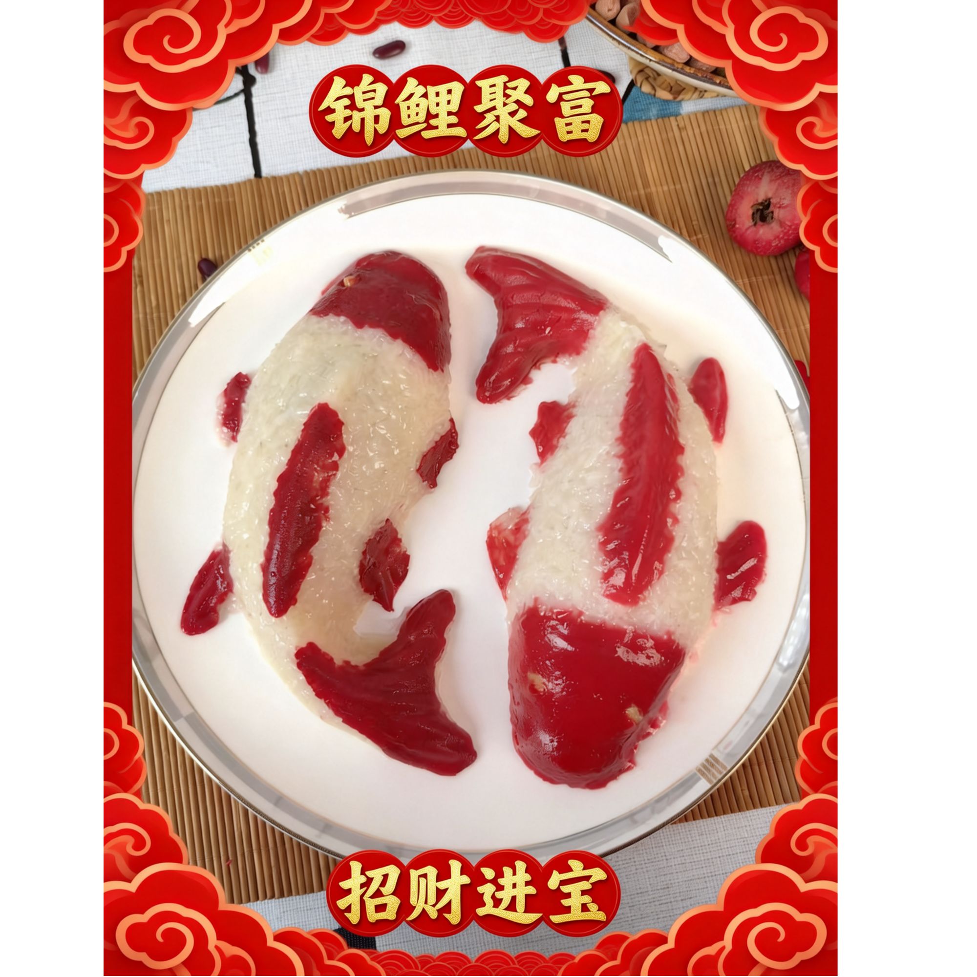 年年有鱼八宝饭香甜软糯速食年货节特色饭开运锦鲤380g/条