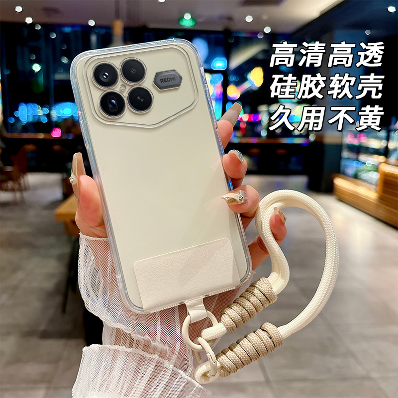 全透明软硅胶红米K90promax冠军版手机壳 25102RK69C简约大气精孔