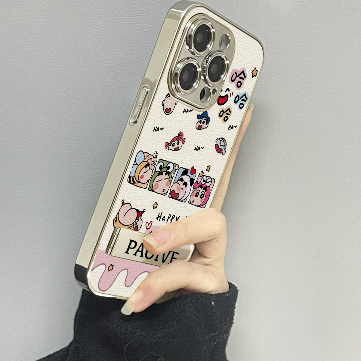 哈哈小新适用苹果16ProMax手机壳iPhone华为OPPO小米vivo贴皮套