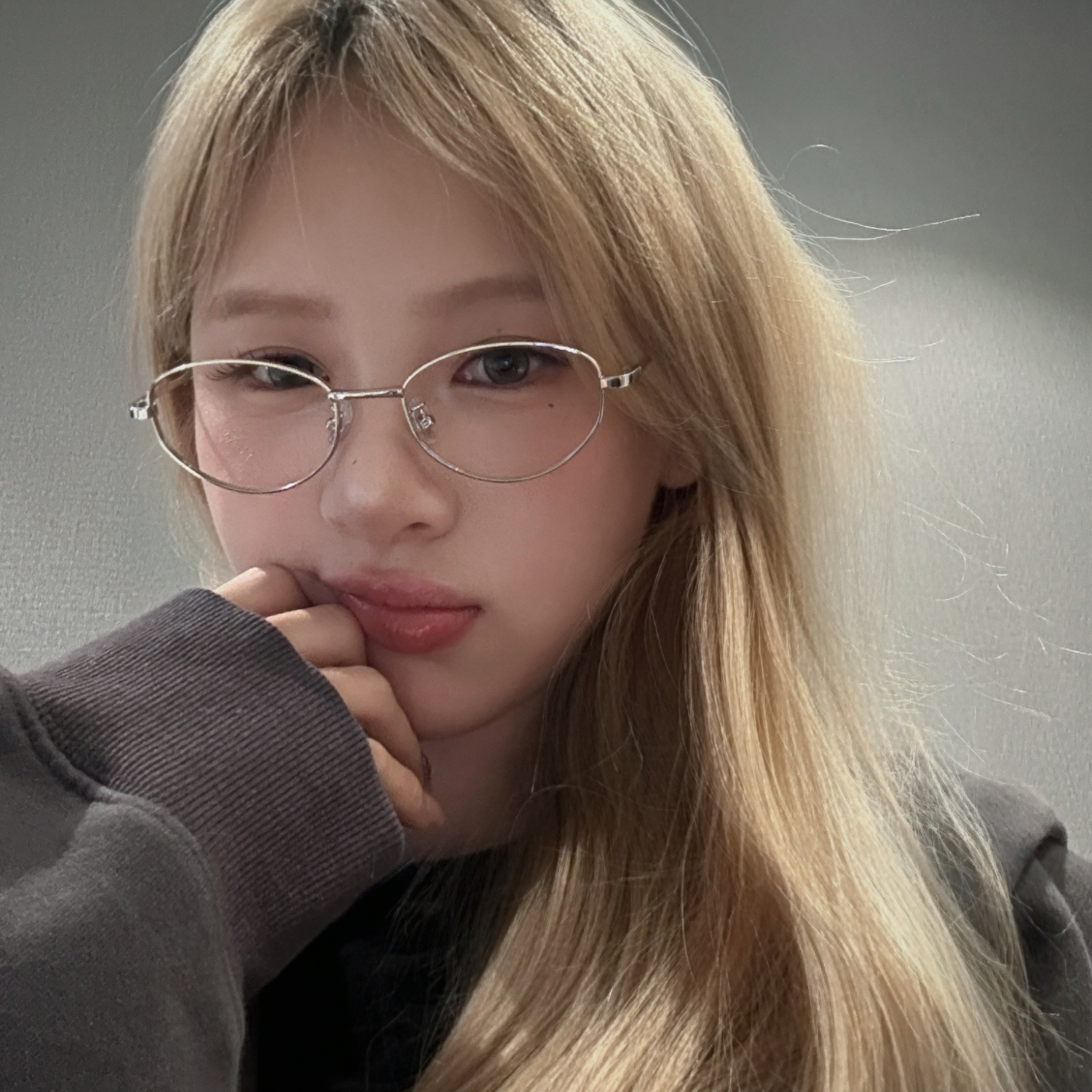 hucares 「文艺柔框」自制高定含钛非常百搭舒适感眼镜双色防蓝光