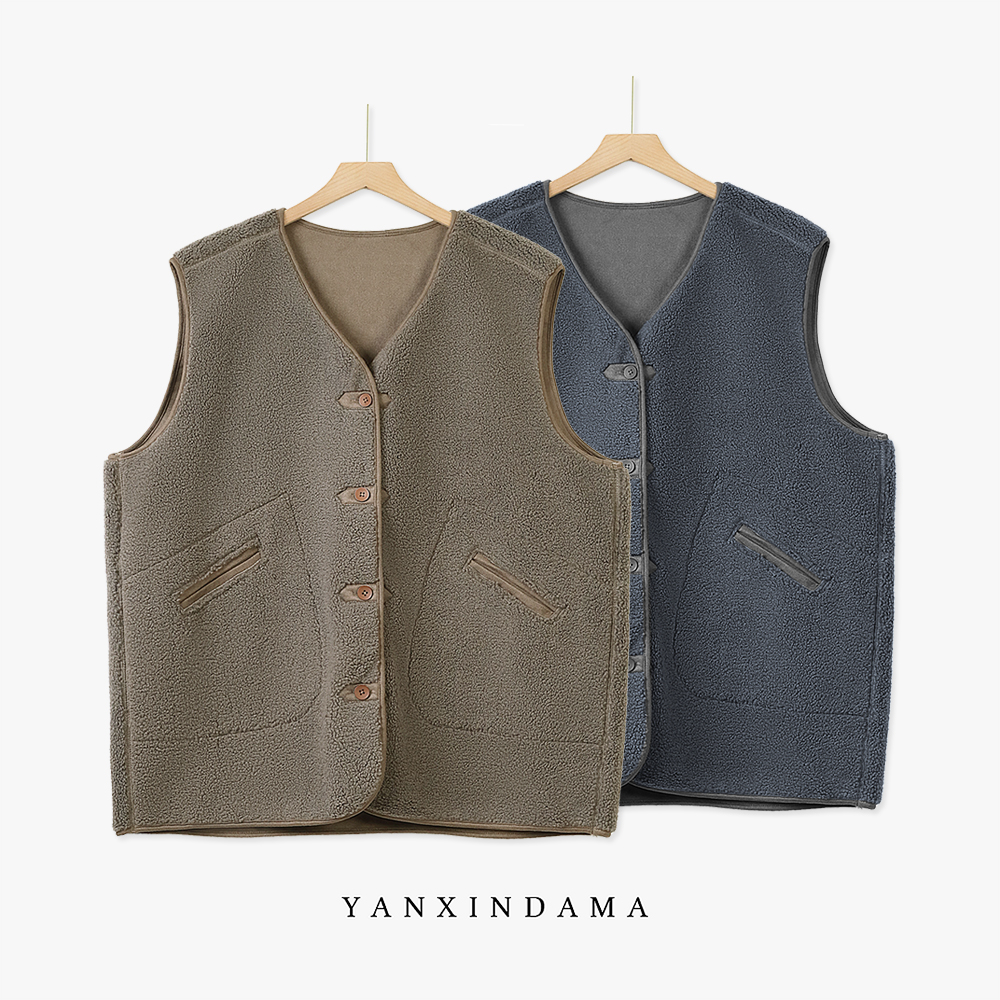 【岩心】大码女装290斤胖MM时尚韩版休闲百搭纯色宽松保暖马甲2890