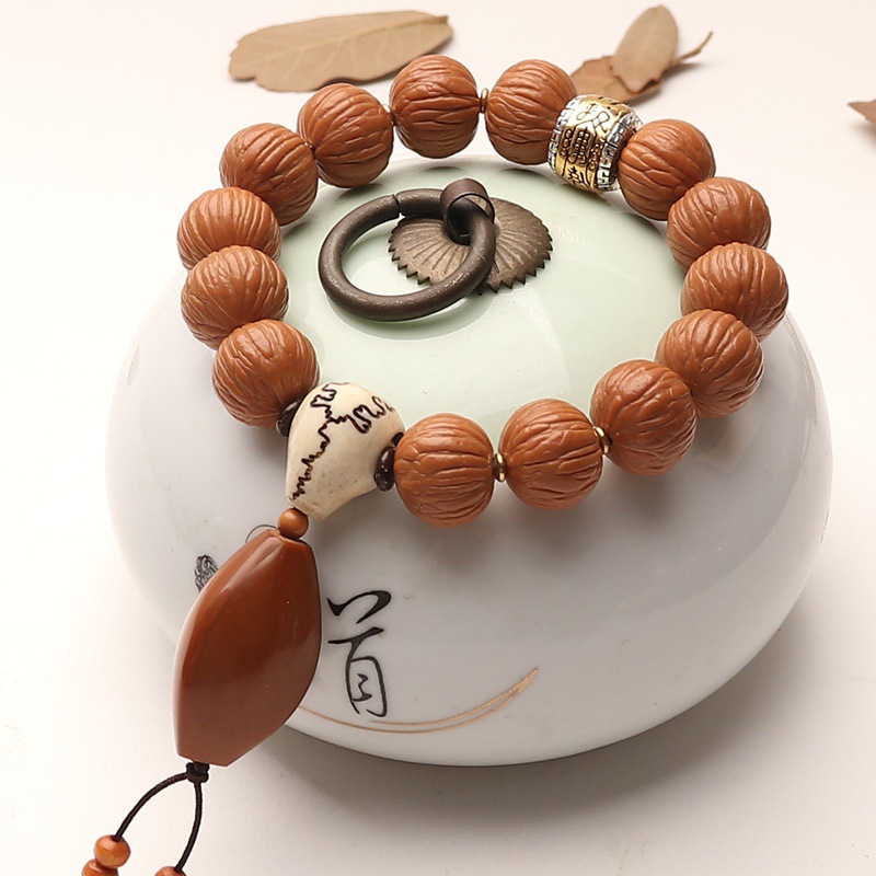野生猴头手串创意DIY土豪设计文玩核桃手串盘完男女单圈佛珠1.5