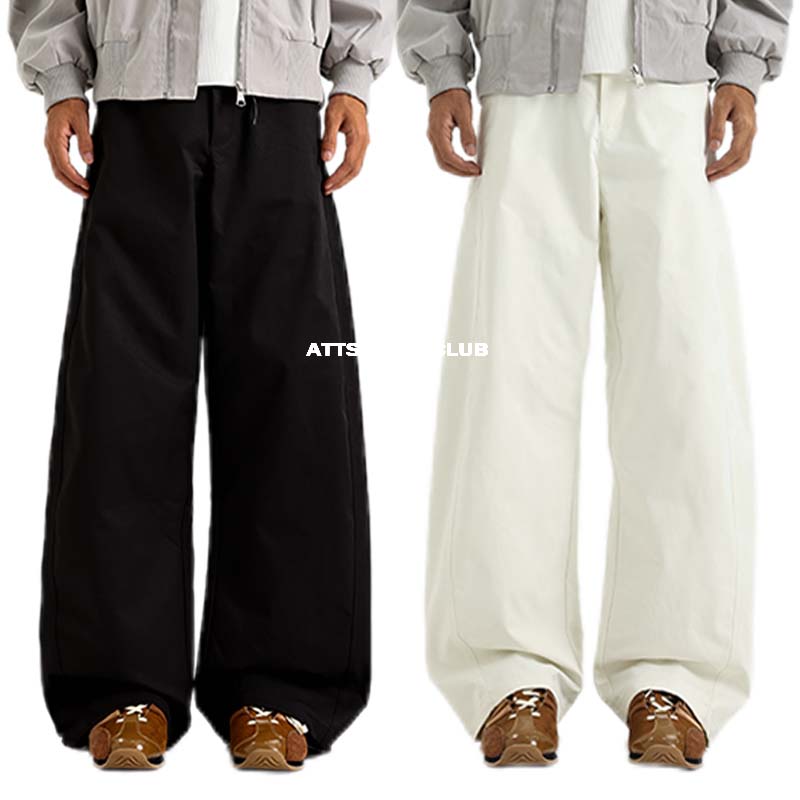 【线上商店】巴黎风直筒工装裤四季显瘦百搭弯刀阔腿裤美式休闲裤子