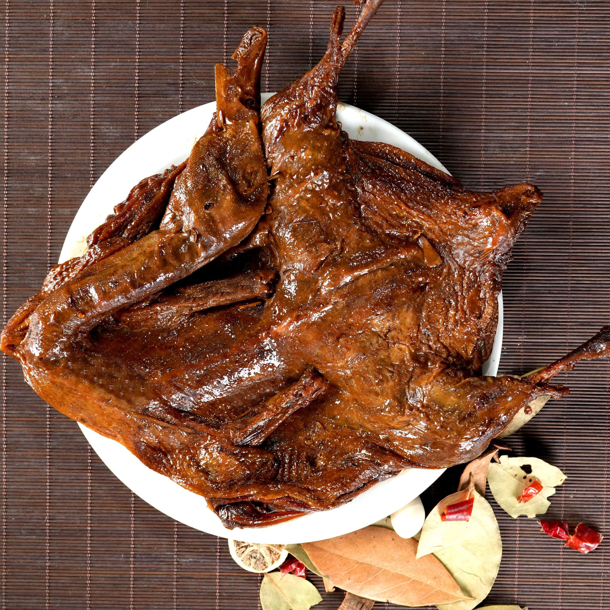 洪湖酱板鸭 1只 2只 香辣风味手撕鸭 加热即食 400克/只 酱香耐嚼