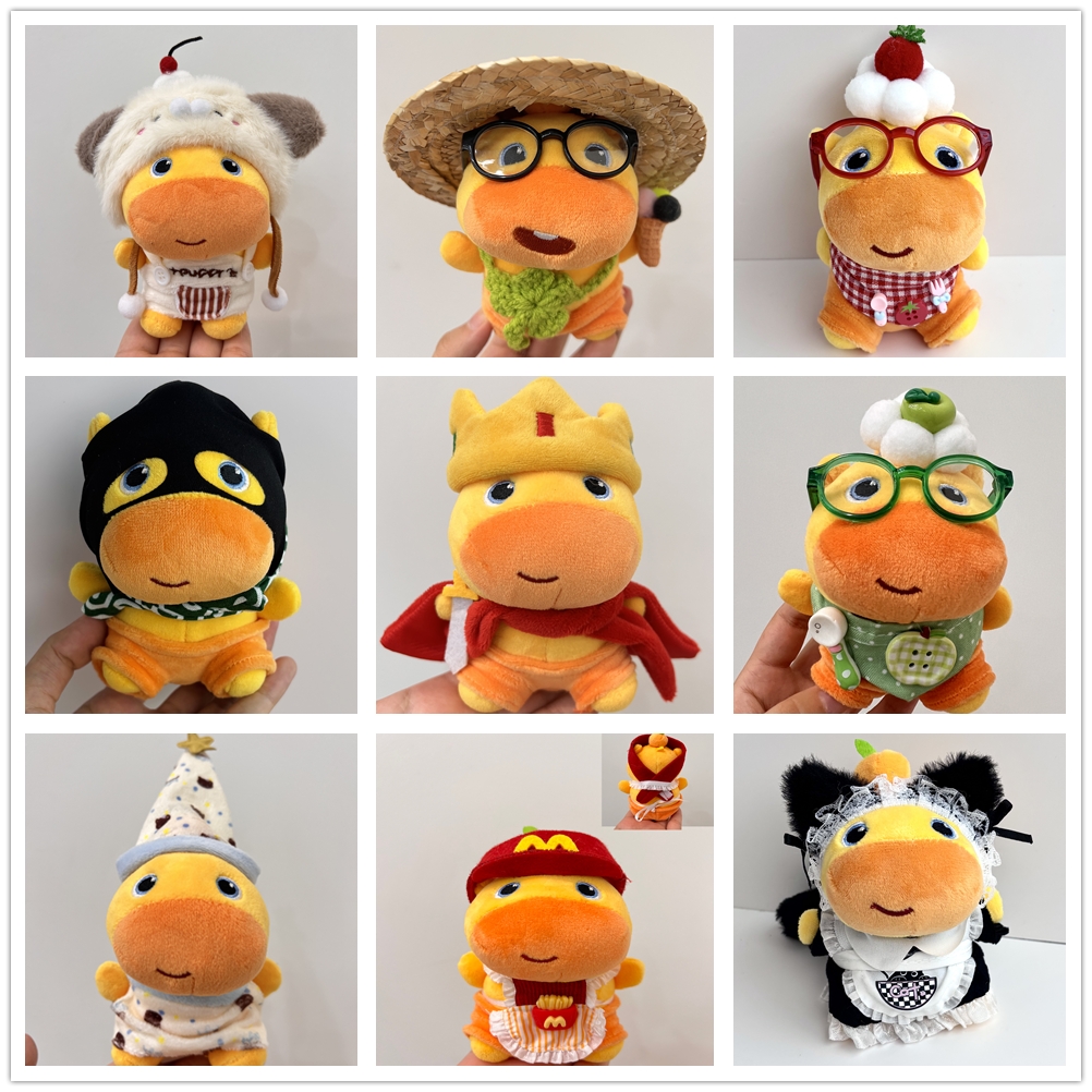 正版噜噜水豚可爱娃衣自嘲熊10cm通穿娃衣棉花娃娃替换变装玩偶服