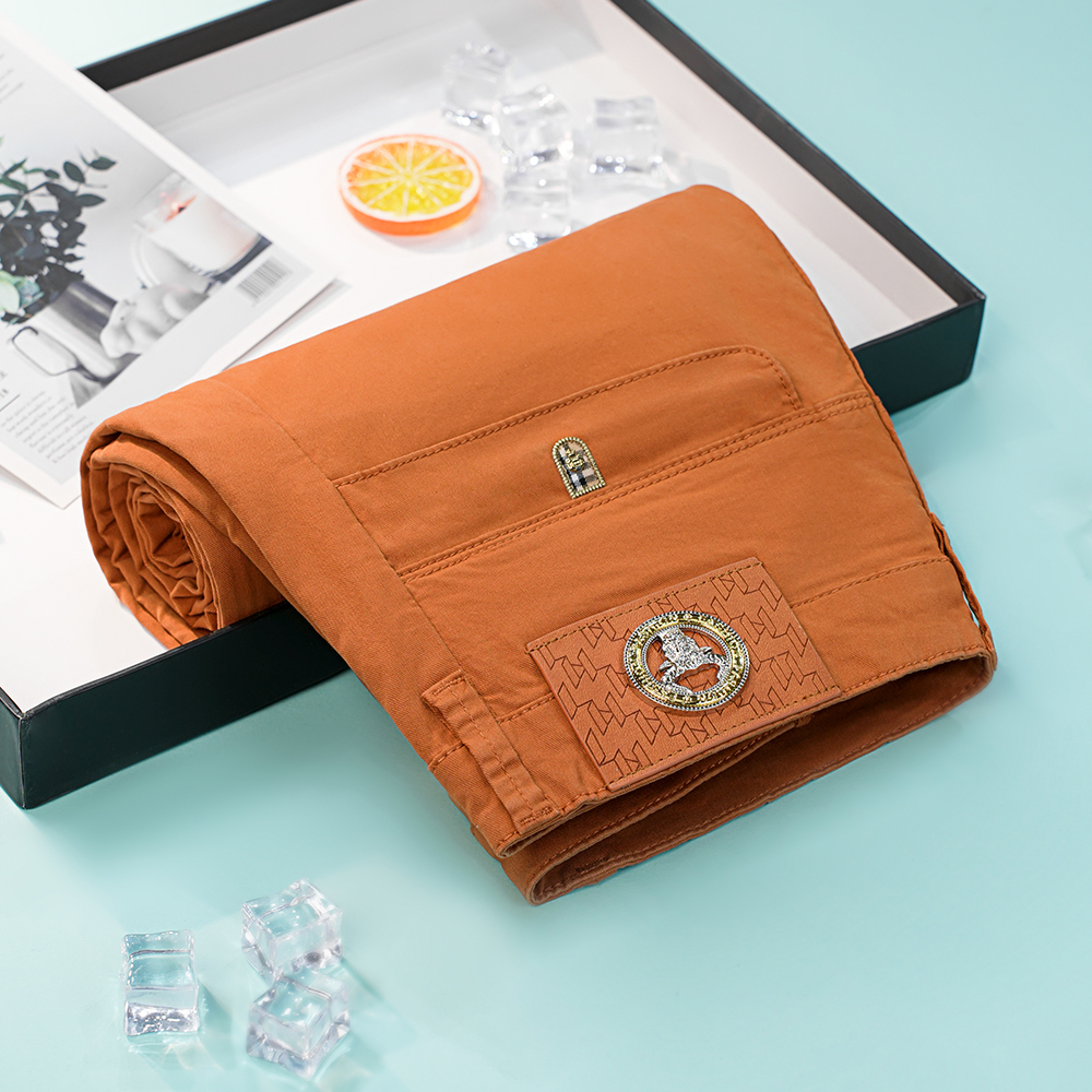 2025秋季新款天丝高级感彩色休闲裤男新款弹力直筒休闲裤子男装