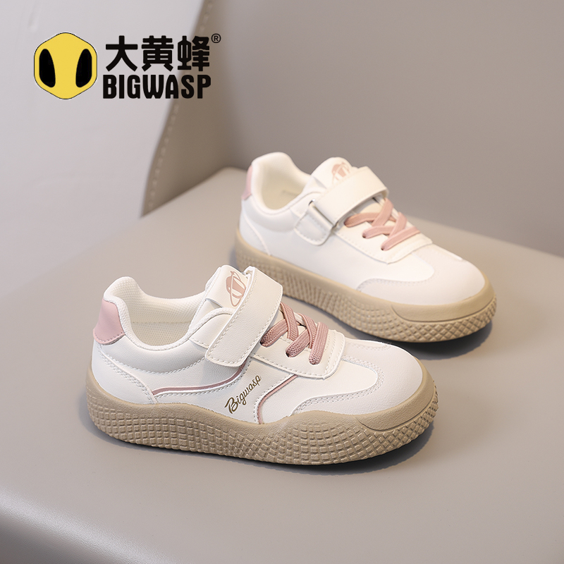 大黄蜂秋季幼儿园新款女童3-16岁儿童防滑鞋子百搭休闲儿童板鞋