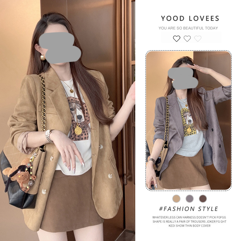 超火气质穿搭慵懒风西装外套女春秋2025新款高级感气质西服上衣潮