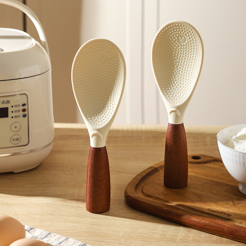 舍里饭勺不易粘米饭铲子盛饭勺子可立式饭勺食品级电饭煲饭勺子