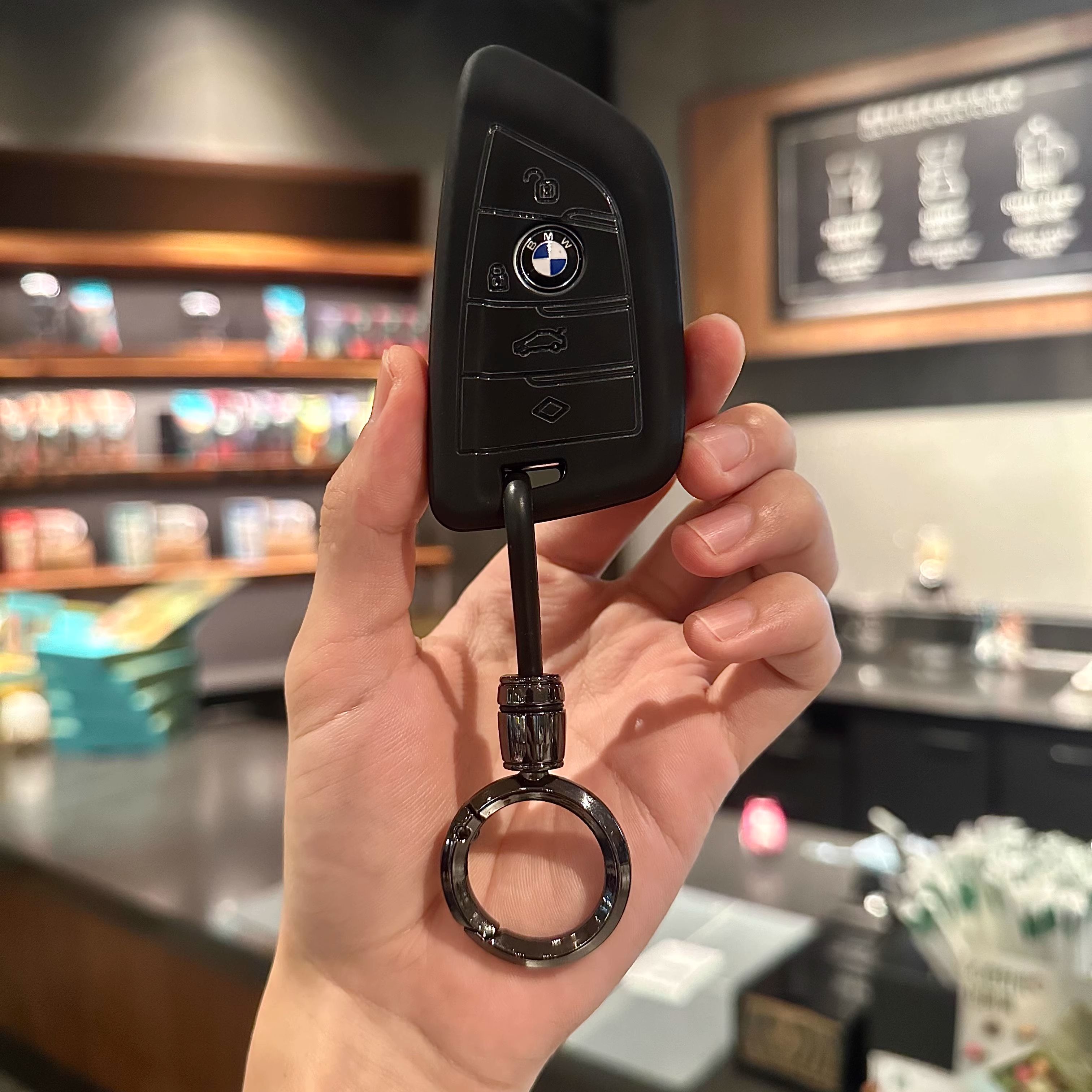 适用宝马3系女士高档钥匙套新5系x3x5扣325li525车包x1x7新4系壳