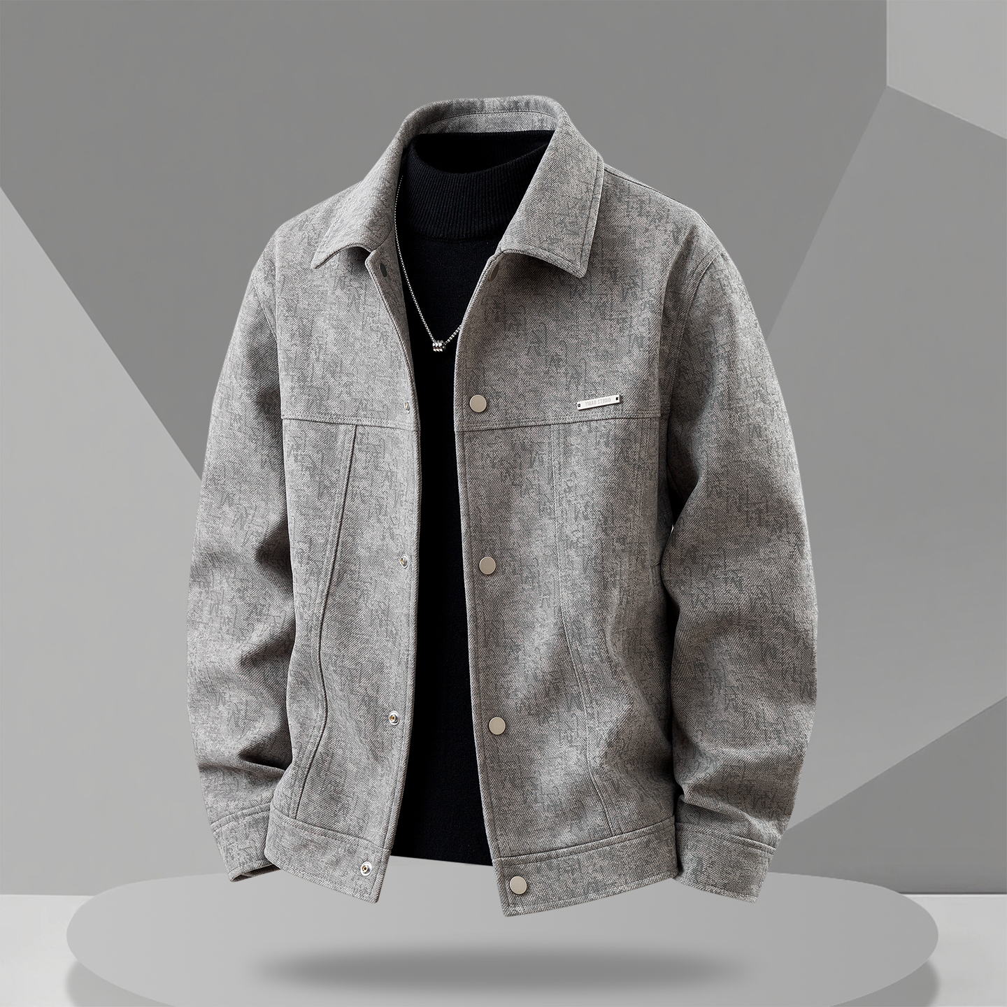 外套男春秋季轻熟风短款潮男夹克男士休闲翻领高端新款男装上衣潮