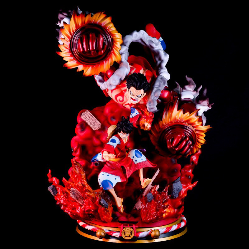 海贼王大猿王群鸦炮路飞和之国动漫雕像手办模型潮玩摆件