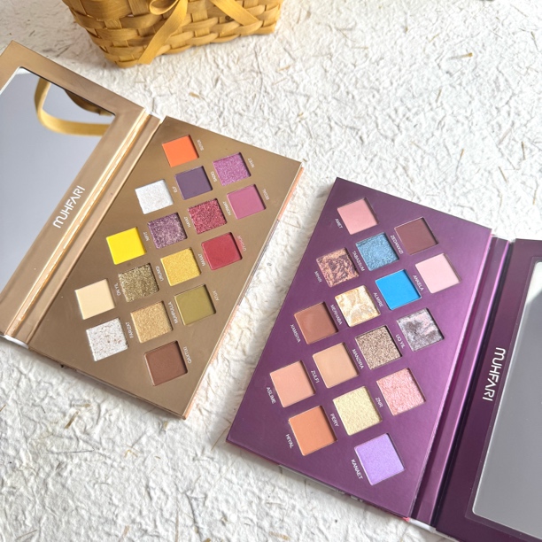 MUHFARI仙女挚爱16色眼影盘持久高级配色粉质细腻