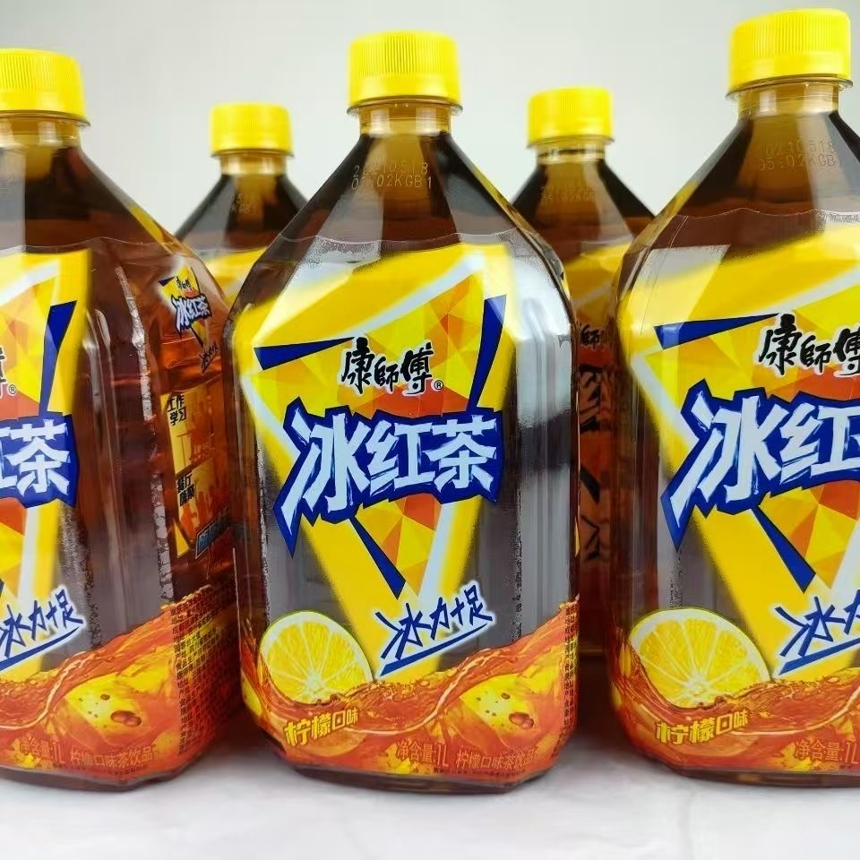 康师傅冰红茶1L*8大瓶整箱柠檬味红茶饮料解渴即饮清爽批发特惠