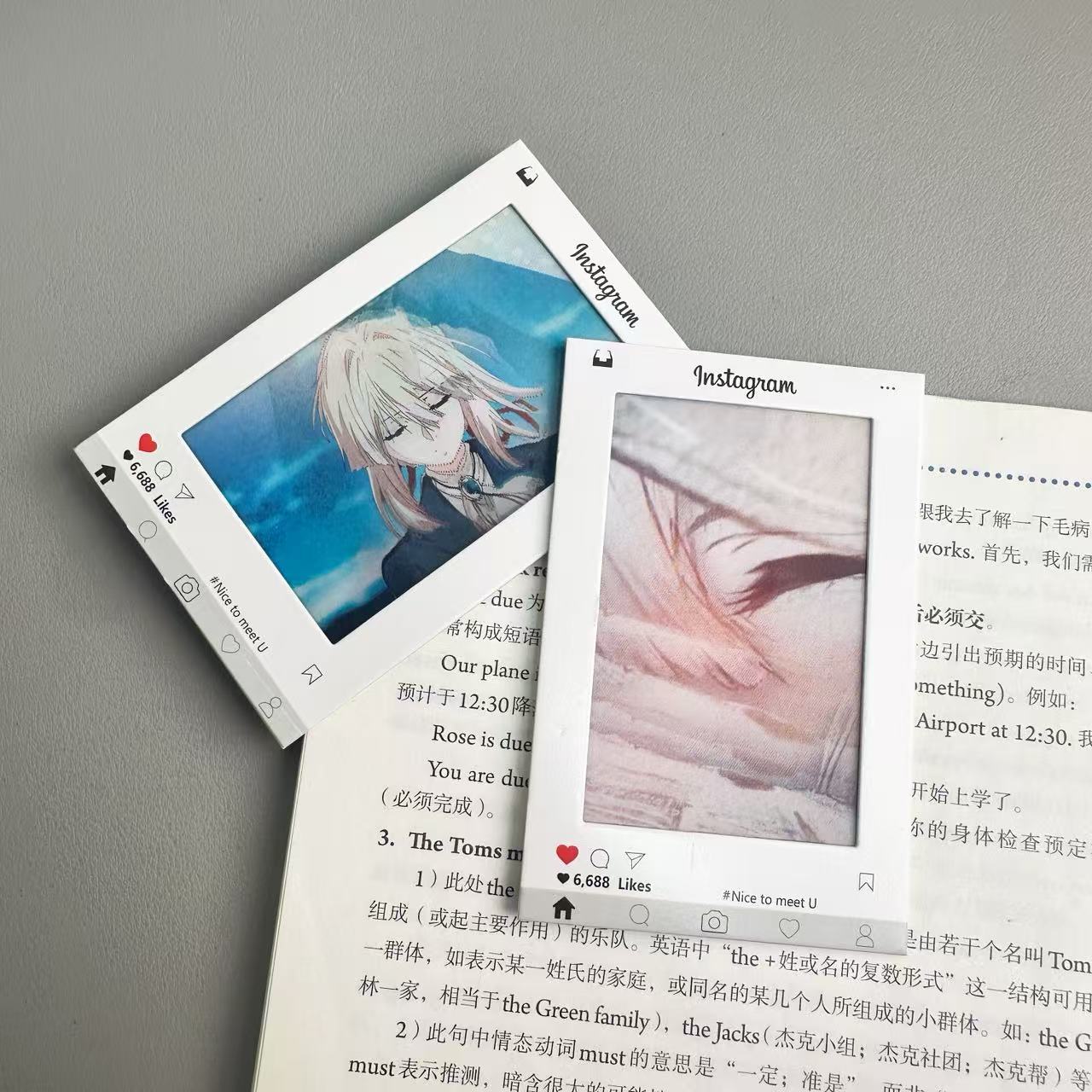 薇尔莉特光栅卡高颜值创意多变送朋友闺蜜生日礼物