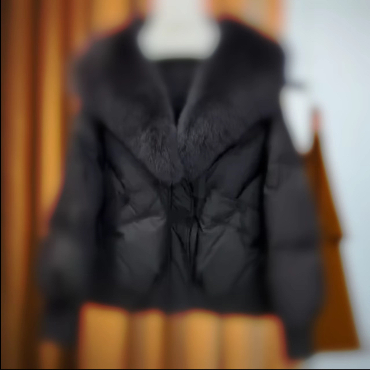 68新款减龄气质黑色加厚短款棉服外套