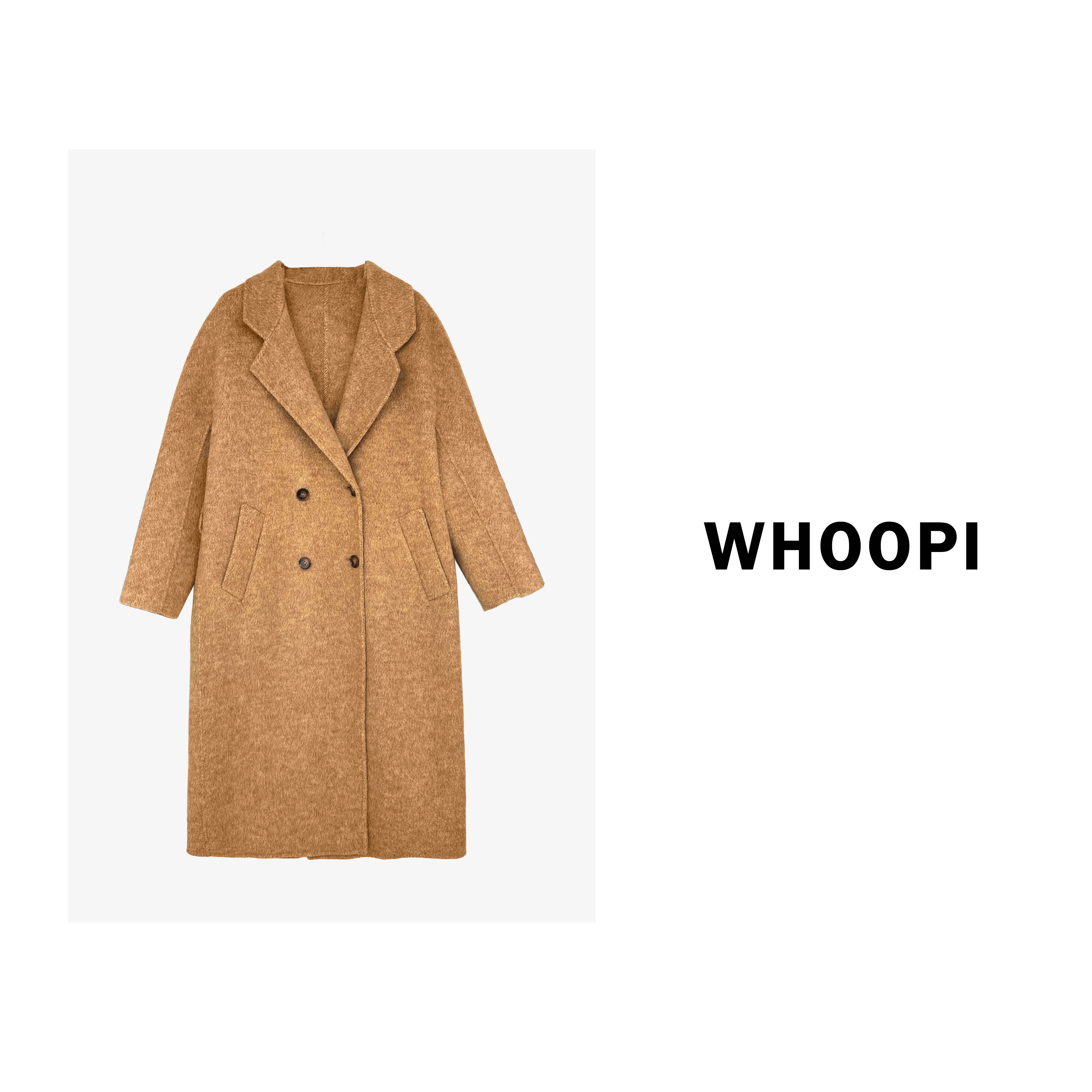 【Whoopi】【苏黎世的冬】老钱中长款双面羊毛呢大衣外套