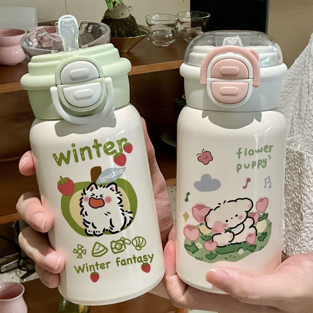 保温杯高ins新款颜值316不锈钢大容量学生可爱儿童高级感爆款水杯