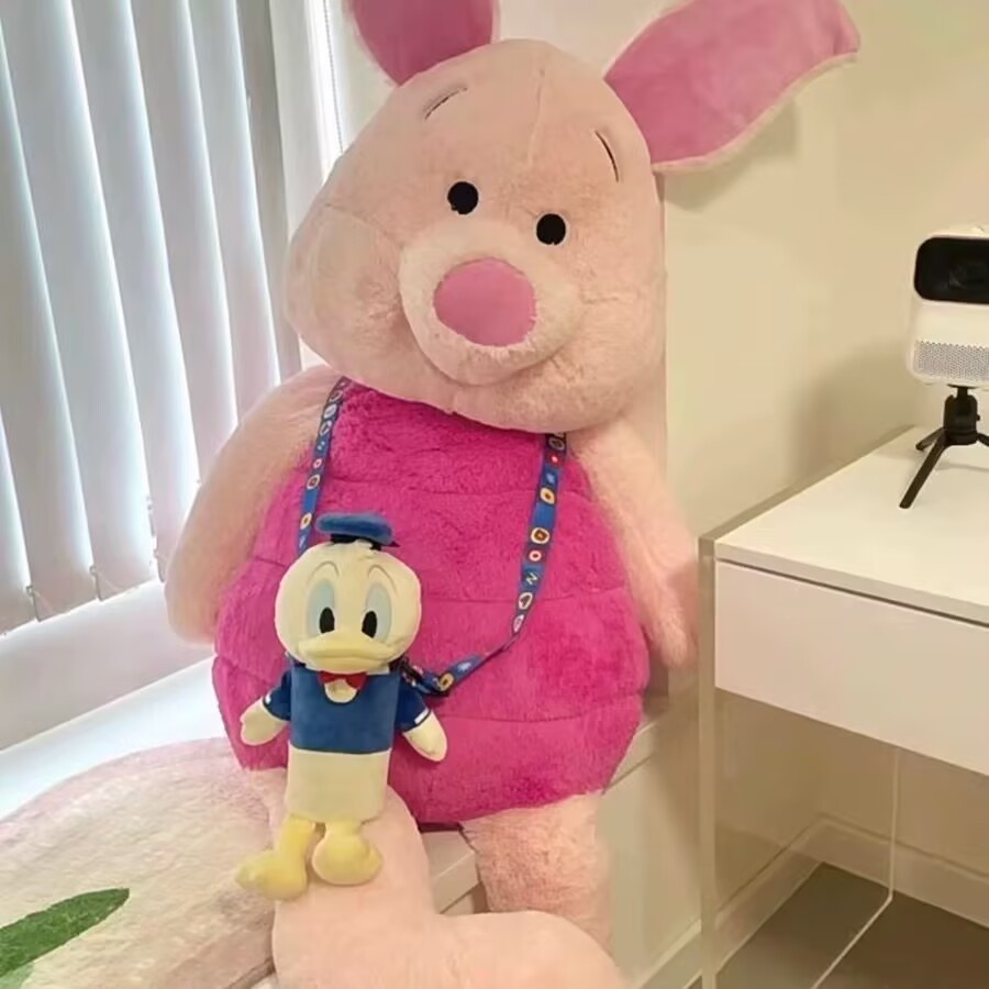 网红粉色皮杰猪大玩偶毛绒玩具大号布娃娃睡觉抱枕公仔送女友礼物