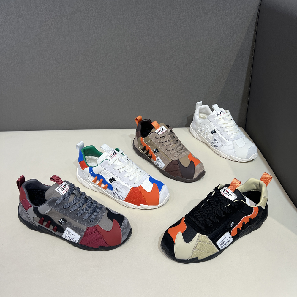 纳帕纹潮流休闲鞋时尚运动百搭软底软面舒适男士开车鞋单棉同款冬