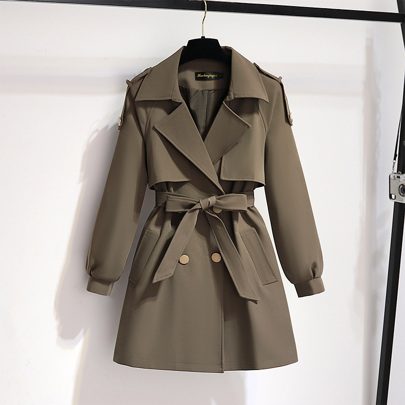 拉夏贝尔风衣外套女春秋2025爆款超好看复古英伦风穿搭气质夹克