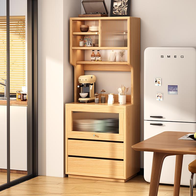 餐边柜子置物柜靠墙一体收纳柜家用现代简约窄柜茶水柜客厅备餐柜