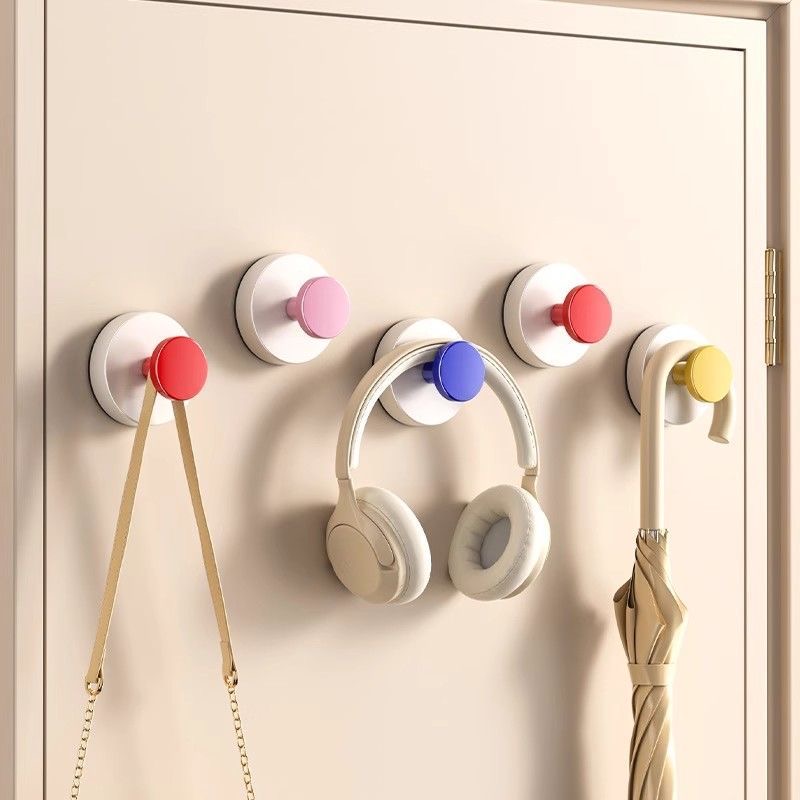 高颜值宿舍卫生间免打孔墙面挂钩粘钩吸盘挂钩真空吸盘强力挂钩