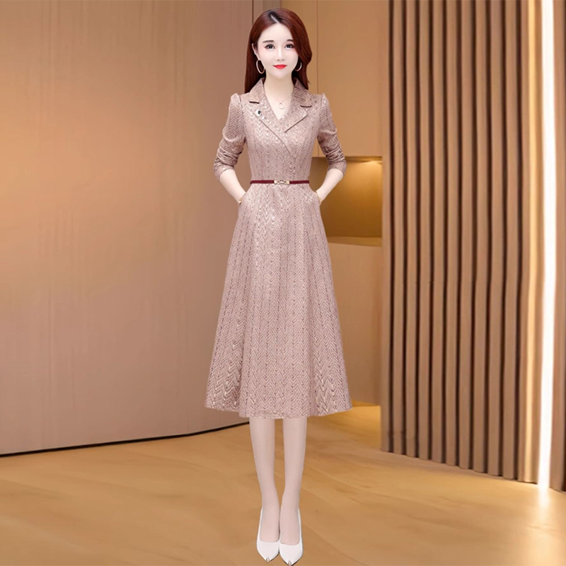 广州十三行连衣裙2025新款春夏重要场合高级结婚长辈喜婆婆婚宴裙